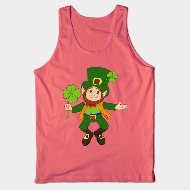 Leprechaun I'm a wee bit Irish gift Idea  st patricks day Tank Top by FouadBelbachir46